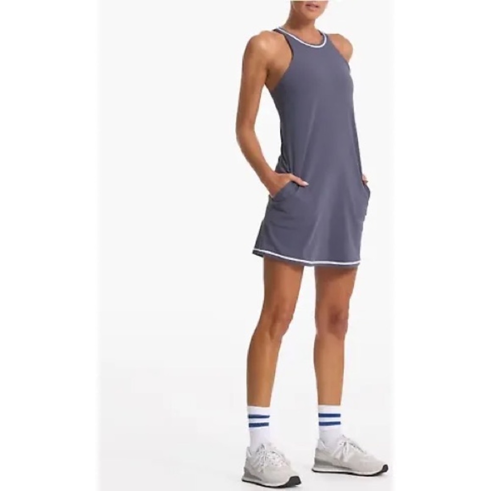 NWT Vuori Women's Volley Dress in Azure Blue- Size XL